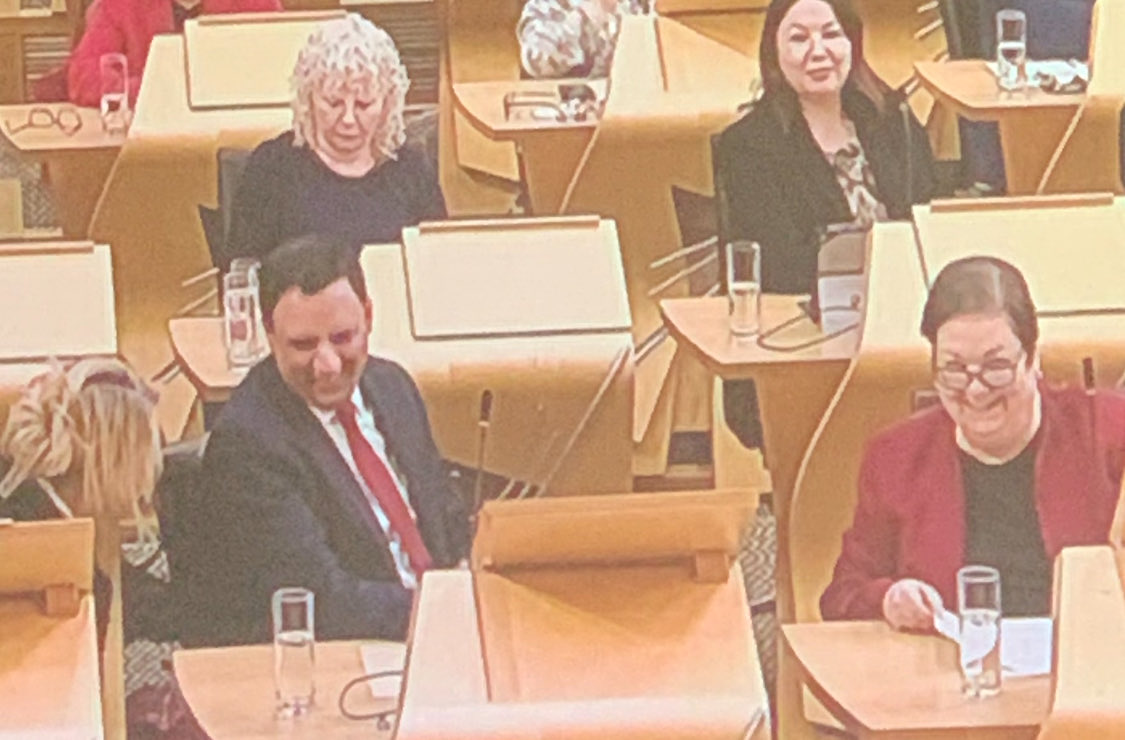 bigbenn1e's tweet image. Laughter on the labour front benches, after being gently rebuked by the Presiding Officer.
They demean our Parliament in order to do the work of their Westminster masters !
Who on earth would vote for these charlatans ?