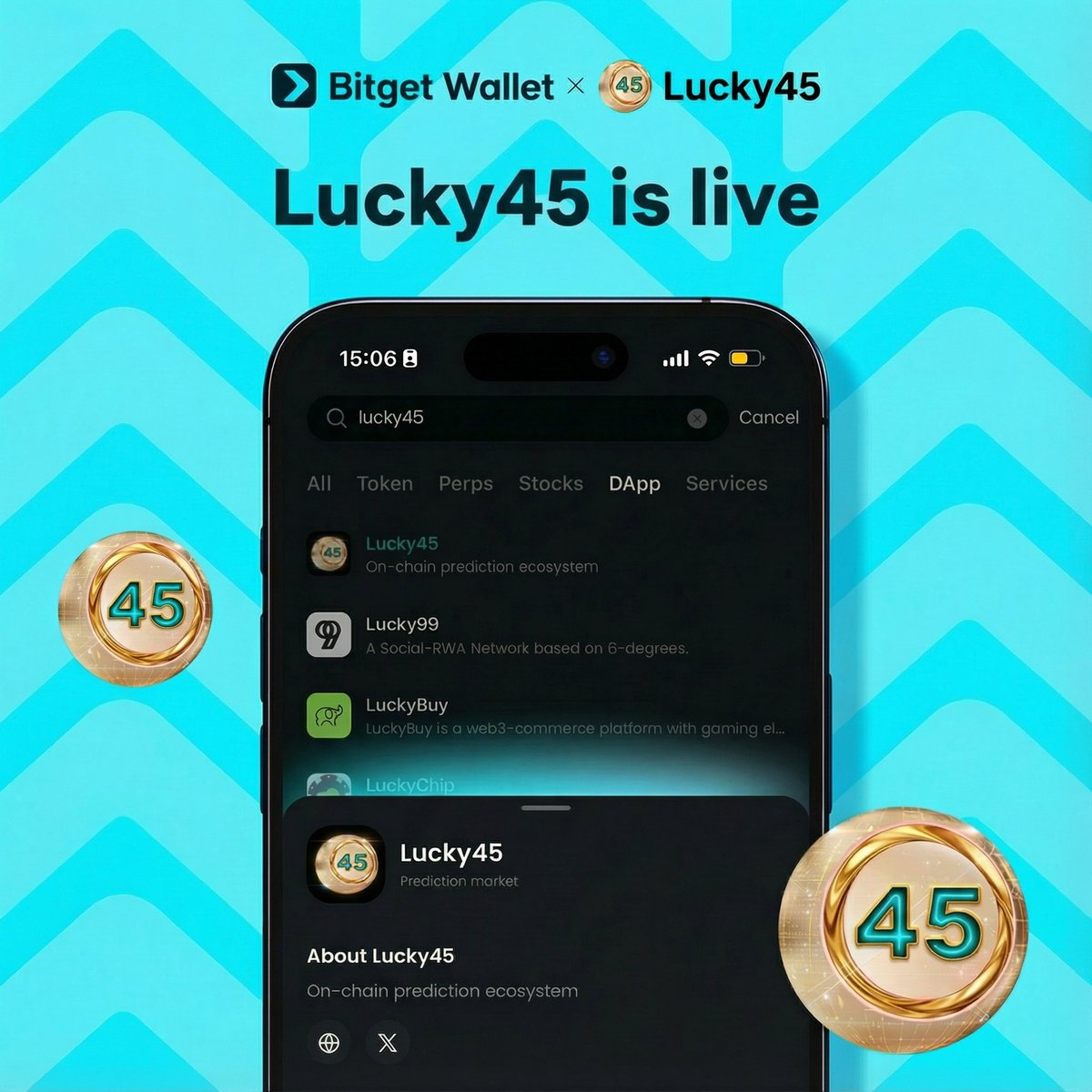 Lucky45 tweet media