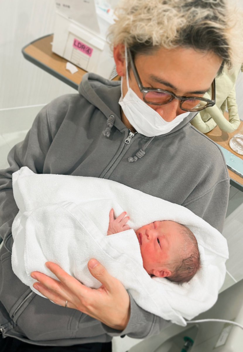 ついに、誕生🐣✨
最高！！！！！！
#妻最強 #息子最高