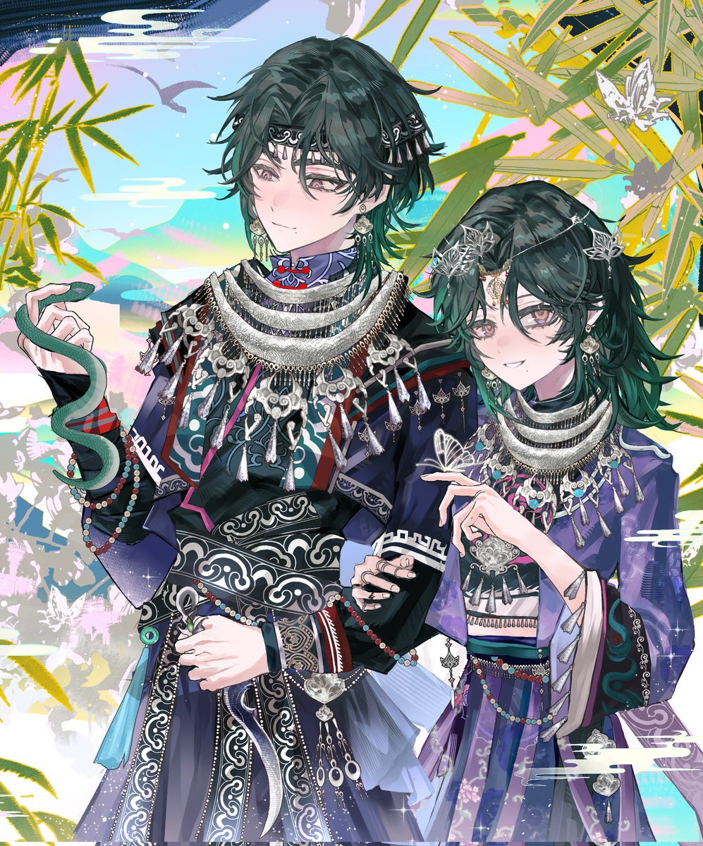 Have you heard that the Miao region is the most skilled in the art of seduction? I just arrived and haven't learned yet.
#GinjoCanvas