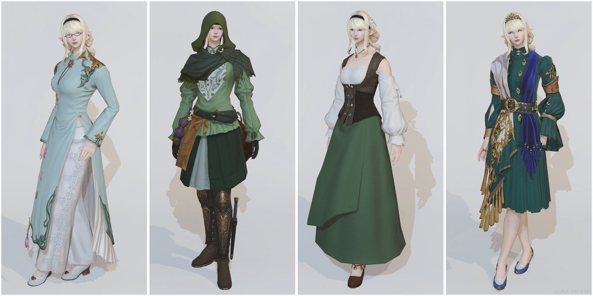 liatris2_'s tweet image. 前からよく着せてるのとか7.4以降作ったのとか色々ミラプリならべてみたよん𖤣𖥧𖥣𖡡𖥧𖤣
みどり大好きエレメスだ〜🧝‍♀❕て感じになった🍃みどりって200色あるかも💚