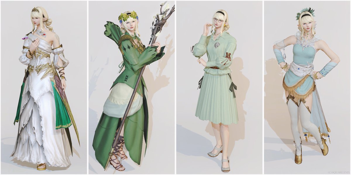 liatris2_'s tweet image. 前からよく着せてるのとか7.4以降作ったのとか色々ミラプリならべてみたよん𖤣𖥧𖥣𖡡𖥧𖤣
みどり大好きエレメスだ〜🧝‍♀❕て感じになった🍃みどりって200色あるかも💚