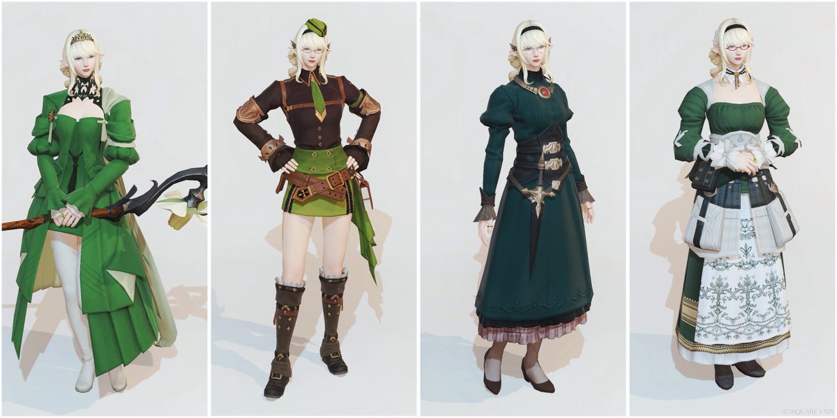 liatris2_'s tweet image. 前からよく着せてるのとか7.4以降作ったのとか色々ミラプリならべてみたよん𖤣𖥧𖥣𖡡𖥧𖤣
みどり大好きエレメスだ〜🧝‍♀❕て感じになった🍃みどりって200色あるかも💚