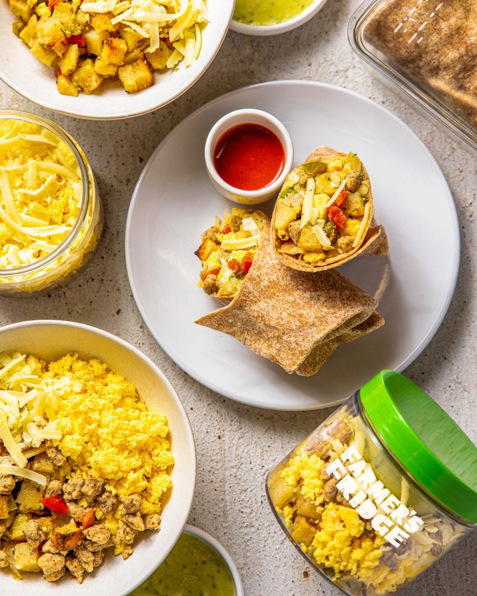 Stop by the Pedway on your way to work to fuel up with a tasty breakfast burrito or bowl from <a href="/FarmersFridge/">Farmer's Fridge</a>!