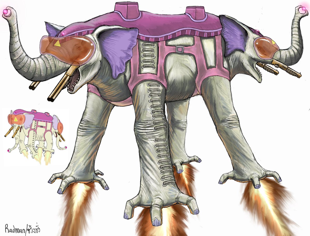 RAD____MAN's tweet image. The Ancient Psychic Tandem War Elephant🙏🙏‼️‼️‼️🦣🦣🦣 #art #adventuretime