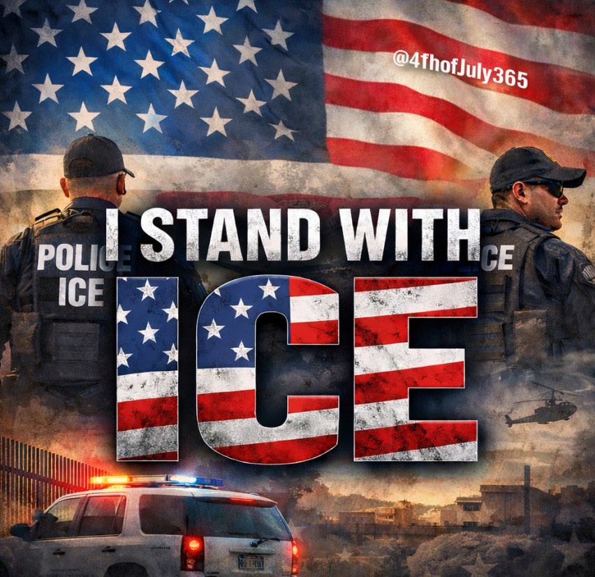 4thOfJuly365's tweet image. I Stand With ICE 

Let's get it trending. 

Comment here 👇🏻