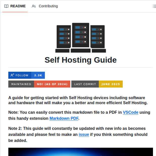 tom_doerr's tweet photo. Guide for hosting software on hardware

https://t.co/yC4OGlQC7b https://t.co/wACcm5p6FB