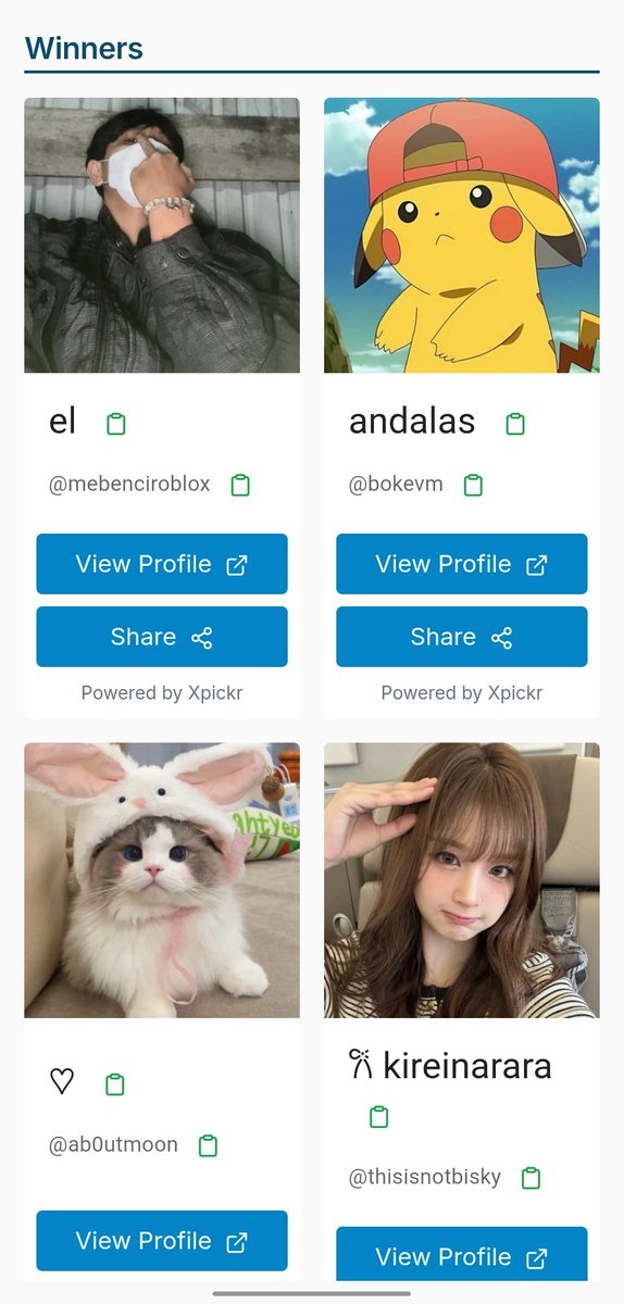 fdlz_'s tweet image. Congrats xpickr Winners - built by @xpickr - @mebenciroblox @bokevm @ab0utmoon @thisisnotbisky @thewinnerrisme @jeongsyanaa_12
masing masing 1 Wdp ML / 1 Wdp MCGG / cv ke saldo 25k

Dm ke @Msyamsss ya. maks 1x24 jam 🙏
next