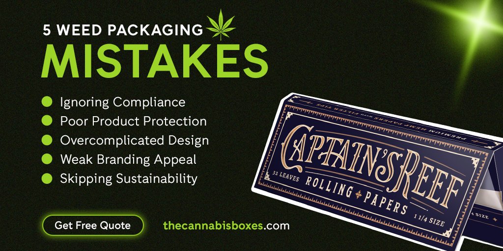 customboxinc's tweet image. 95% of cannabis brands make at least one of these packaging mistakes. Are you one of them? These design errors don't just look unprofessional; they can lead to regulatory fines. 

Read Blog: shorturl.at/tVXqt

#CBDPackaging #CBDBoxDesign #CustomBoxes #CBDBranding #Cannabis