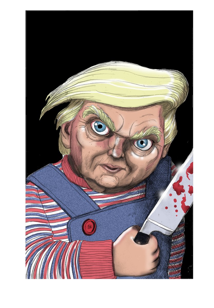 Vivimos una película de terror.
<a href="/realDonaldTrump/">Donald J. Trump</a> quiere chuparle a Venezuela la vida, el alma y el petróleo. 
Defiende al agente de ICE que asesinó a una mujer inocente a sangre fría.
Convoca a <a href="/petrogustavo/">Gustavo Petro</a> a una celada.
Quiere invadir Groenlandia.
Chucky está en la Casa Blanca.