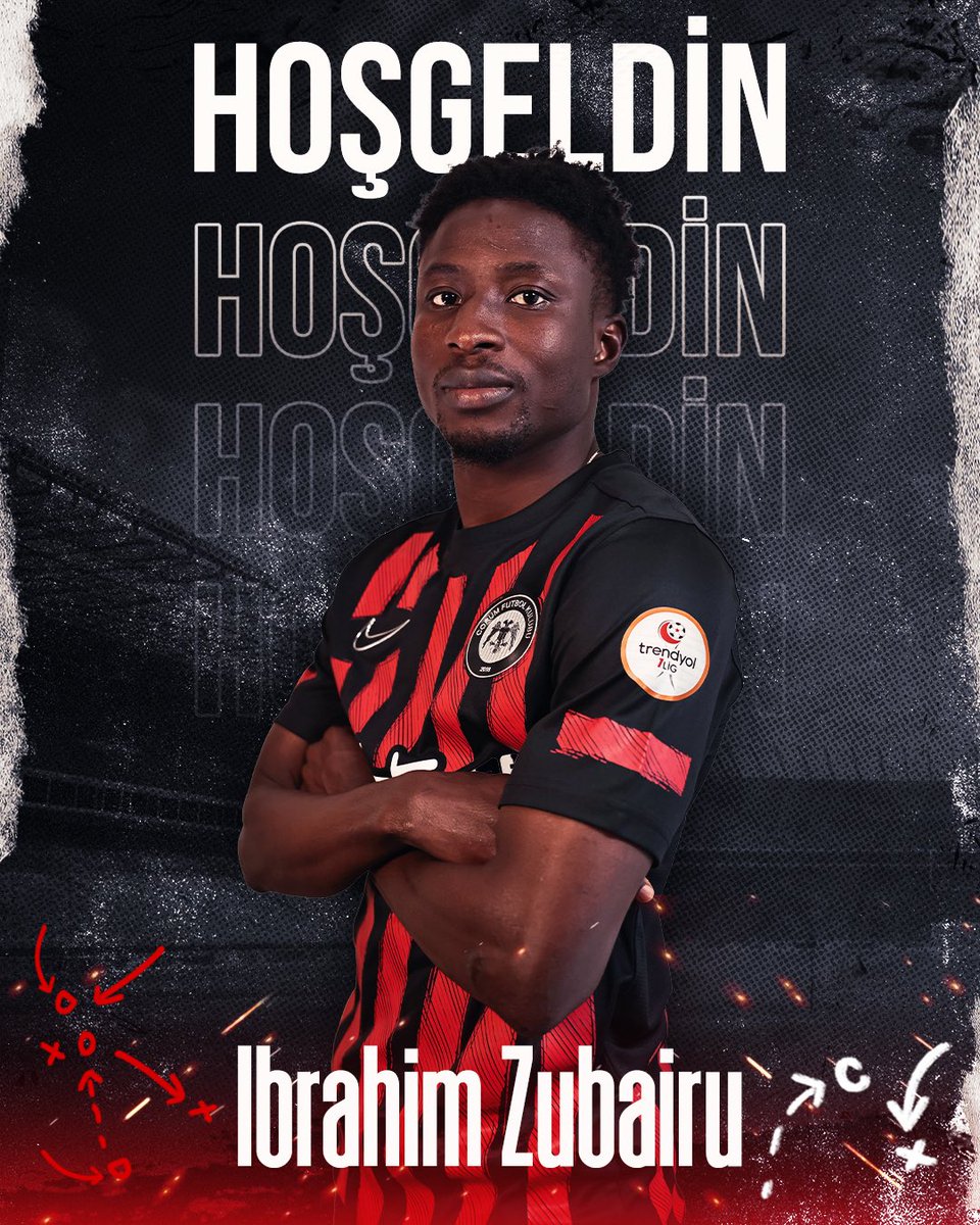 Hoş Geldin, Ibrahim Zubairu! 🦅

Kulübümüz, FK Partizan’dan profesyonel futbolcu Ibrahim Zubairu’yu, sezon sonuna kadar kiralık ve satın alma opsiyonlu olarak kadrosuna katmıştır.

Ibrahim Zubairu’ya aramıza hoş geldin diyor, formamız altında başarılar diliyoruz.

Arca Çorum