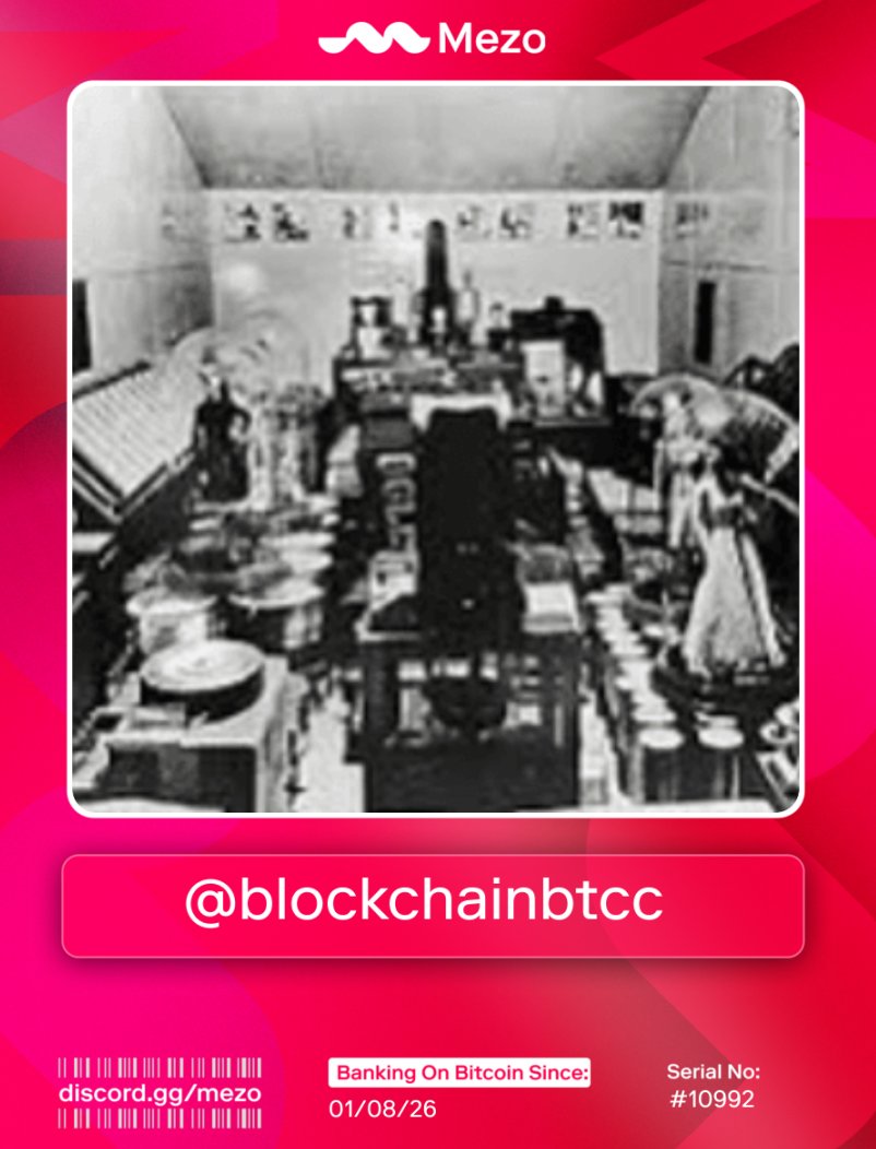blockchainbtcc's tweet photo. Claimed my @MezoNetwork Bankcard.

Early access to The Bitcoin Banking Experience

Raised $28.5M and backed by @PanteraCapital, @Multicoin, @GSR_io&amp; more.

Mezo Mode. Get yours at https://t.co/2lU5gXbFus https://t.co/y4FpkmZLT9