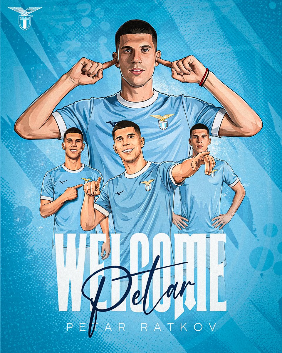 OfficialSSLazio's tweet photo. Welcome, Petar 😜

#WelcomeRatkov
#AvantiLazio https://t.co/wZK5NbbbC6