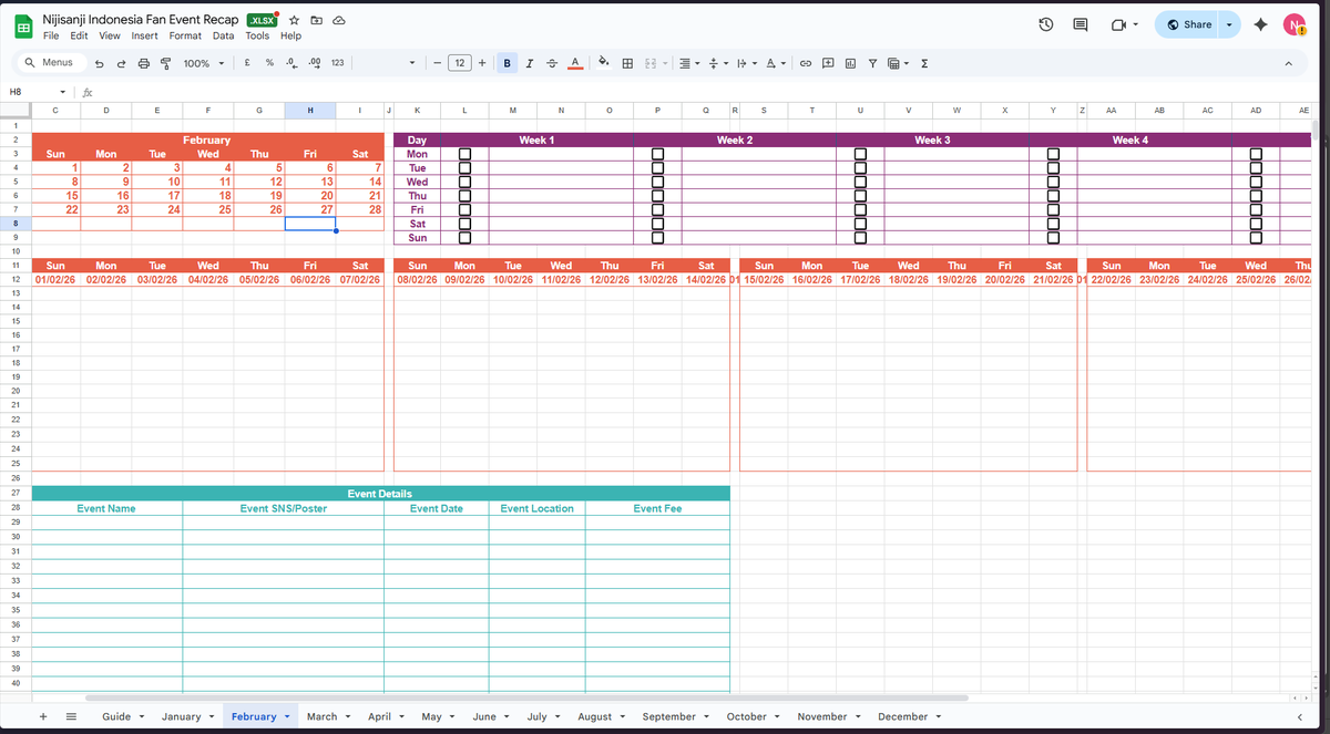 🚨 Attention for all Indonesian Nijisanji fans 🚨

We’re compiling all Nijisanji fan projects in Indonesia for 2026 into one shared spreadsheet ✨

Planning for held a fan event? Contact us for editing access and add your details directly.
🔗 bit.ly/ID_Niji_FanEve…