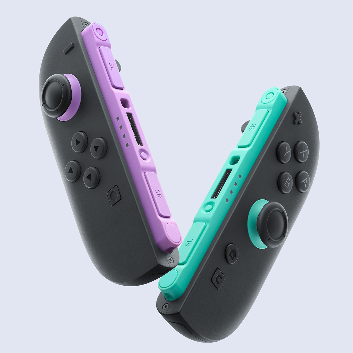 Nintendo Switch 2 주변기기 ｢Joy-Con 2 (L) 라이트 퍼플/(R) 라이트 그린｣이 2월 12일(목)에 발매됩니다.