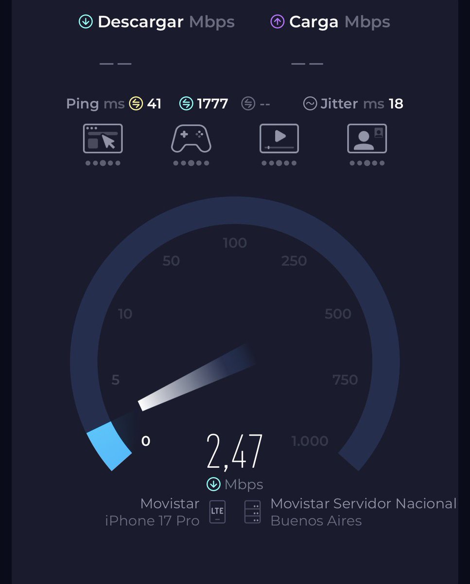 El impacto que tuvo Starlink en montones de lados llevando internet y conectividad es increíble

En el tiempo se va a notar en la economía en general ya que habilita montones de nuevas cosas. En el campo por ejemplo esta es la velocidad actual por celular .. imaginen .. inviable.