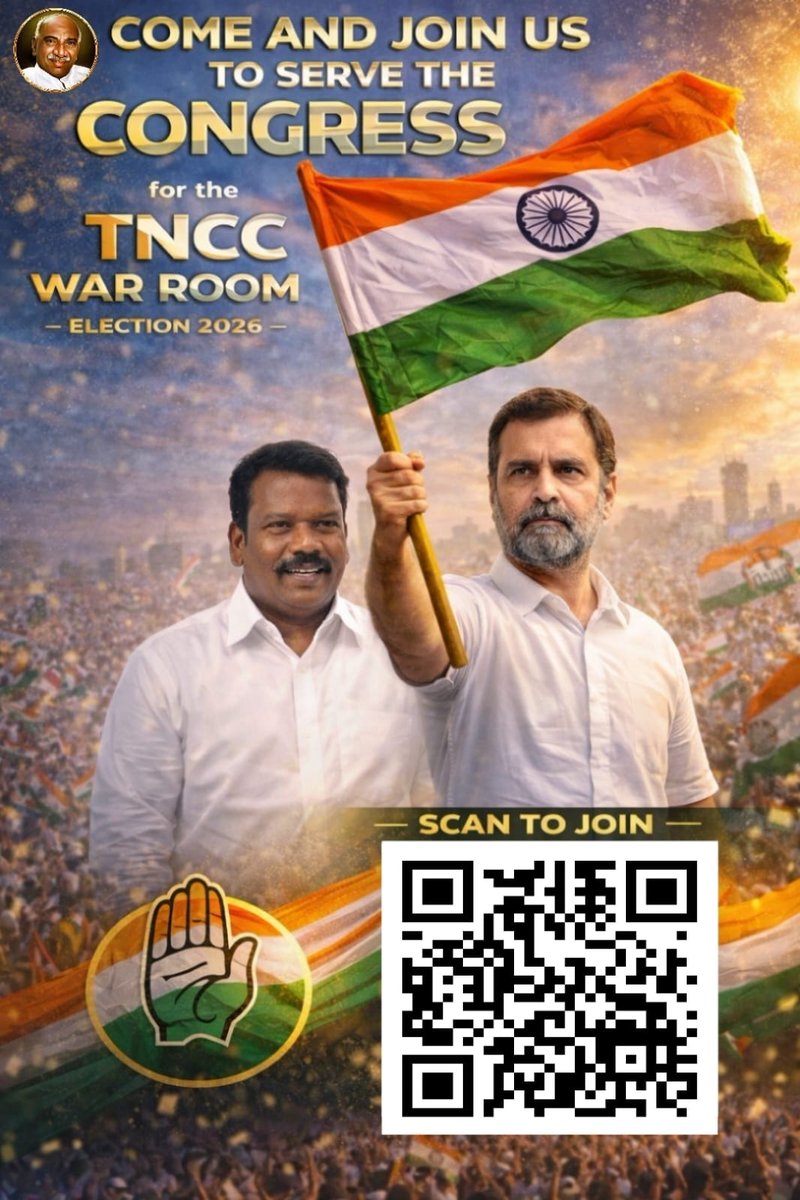 INCTamilNadu's tweet photo. Registrations Open for Tamil Nadu Congress Committee War Room

https://t.co/XJw9Kui4Gu

Kindly fill out the Google Form above to join with Tamil Nadu Congress Committee. https://t.co/a8LctQbt4N