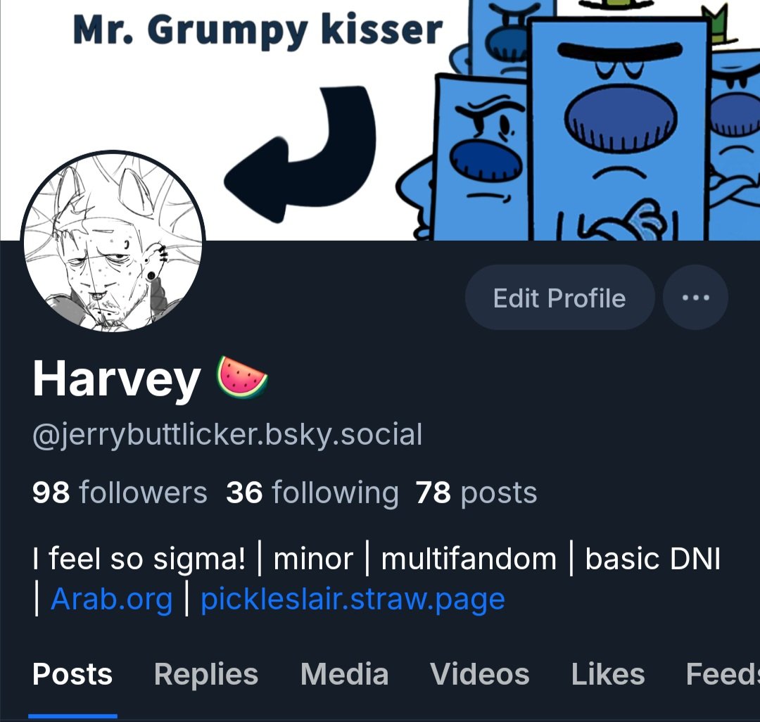 Jerrybuttlicker's tweet photo. I'll most likely be deleting all of my accounts with art on them due to Twitter's ai problem getting worse. I may keep my deep priv up for longer because there's basically no art on there.

My other accounts on tumblr and bsky. https://t.co/o1gCNHAfzS