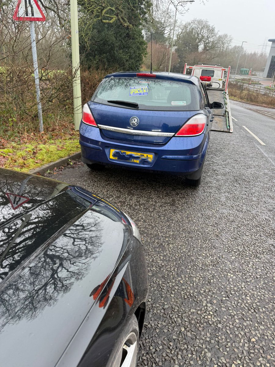 StaffsRCT's tweet image. Vehicle stopped in Essington after showing as having no insurance. Driver checks completed showing that the driver was a provisional licence holder only. Vehicle #seized and driver reported at the roadside #Team4RCT #OpLightning