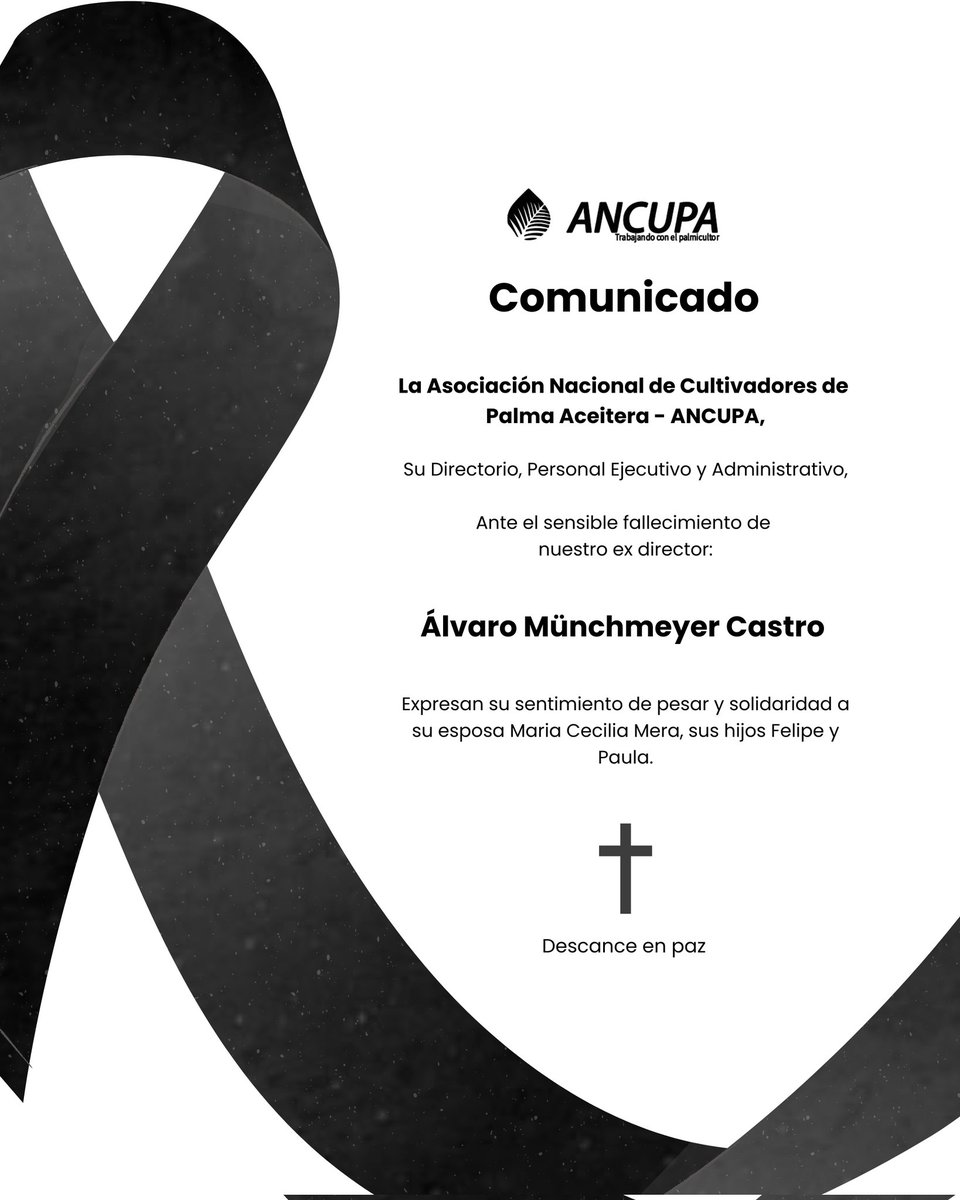 Expresamos nuestro sentir y solidaridad a toda su familia.