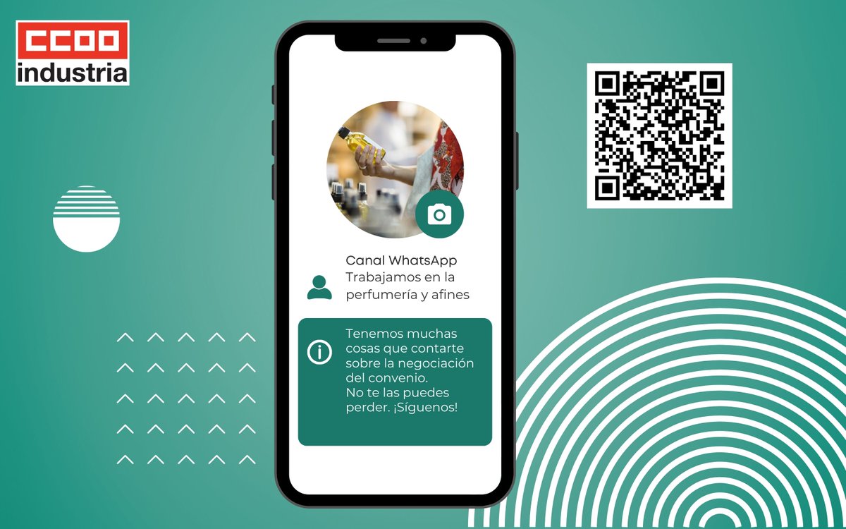 Industria_CCOO's tweet image. Hoy los y las trabajadoras del sector de la #perfumería y afines están de estreno  👍🏼

Ya tienen su canal de #WhatsApp para estar al día de todo lo que pase durante la negociación de su convenio

Entra y síguenos 👇🏽👇🏽

whatsapp.com/channel/0029Vb…
