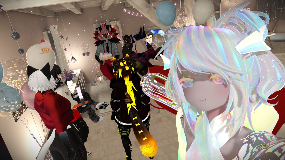 🔴 Happy Birthday <a href="/Soloflighter101/">Solo!!</a> 🔵
May the new year in your life be bright and may all your dreams and ambitions come true. Your photos inspire many and your talent shines.

the wawa baby thinks you are pretty cool. :3
Mini Photo Thread of our adventures today 🧵

#VRChat
