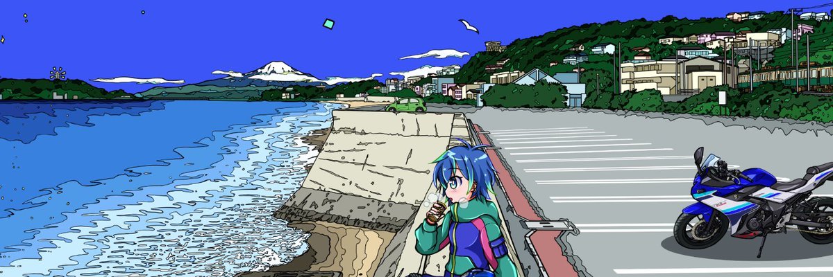 「プロフィールのヘッダー画像とアイコン新しくしました('ω') 新刊モード、冬の湘」|霧生真@5/5コミティア144「E28b」のイラスト