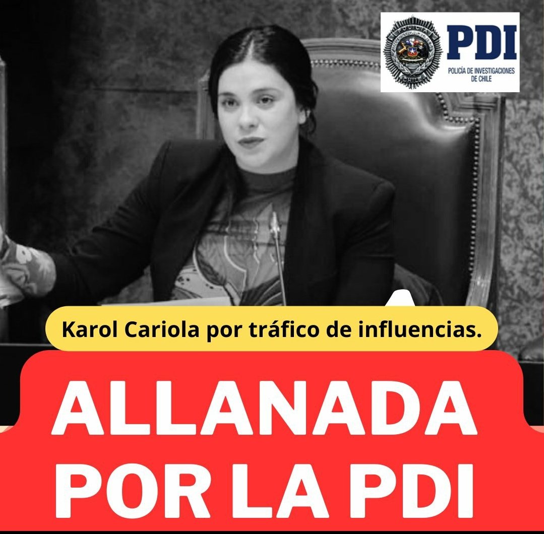 A QUE HORA LA DESTITUCIÓN DE ÉSTA DELINCUENTE?!🤔
#CariolaGate
🚨⚠️