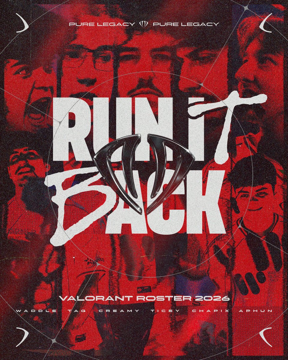 DNSTYgg's tweet image. Time to run it back 💎
Valorant Roster 2026.

@waddlefps 
@TaggVal 
@Creamydreamy11 
@ticeyvalo 
@ChapixFN 
@APHUN_VAL 

#PureLegacy