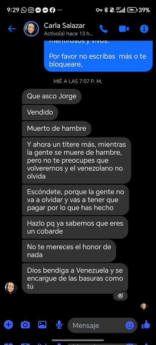 ElProfeMachado's tweet photo. Denunció públicamente que estoy recibiendo amenazas de sectores radicales que quieren silenciar la crítica a la injerencia extranjera en Venezuela, no hablo de oficialistas , sino de peligrosos sectores extremistas, quienes no creen en la pluralidad de ideas y opiniones https://t.co/plu44OCr0X