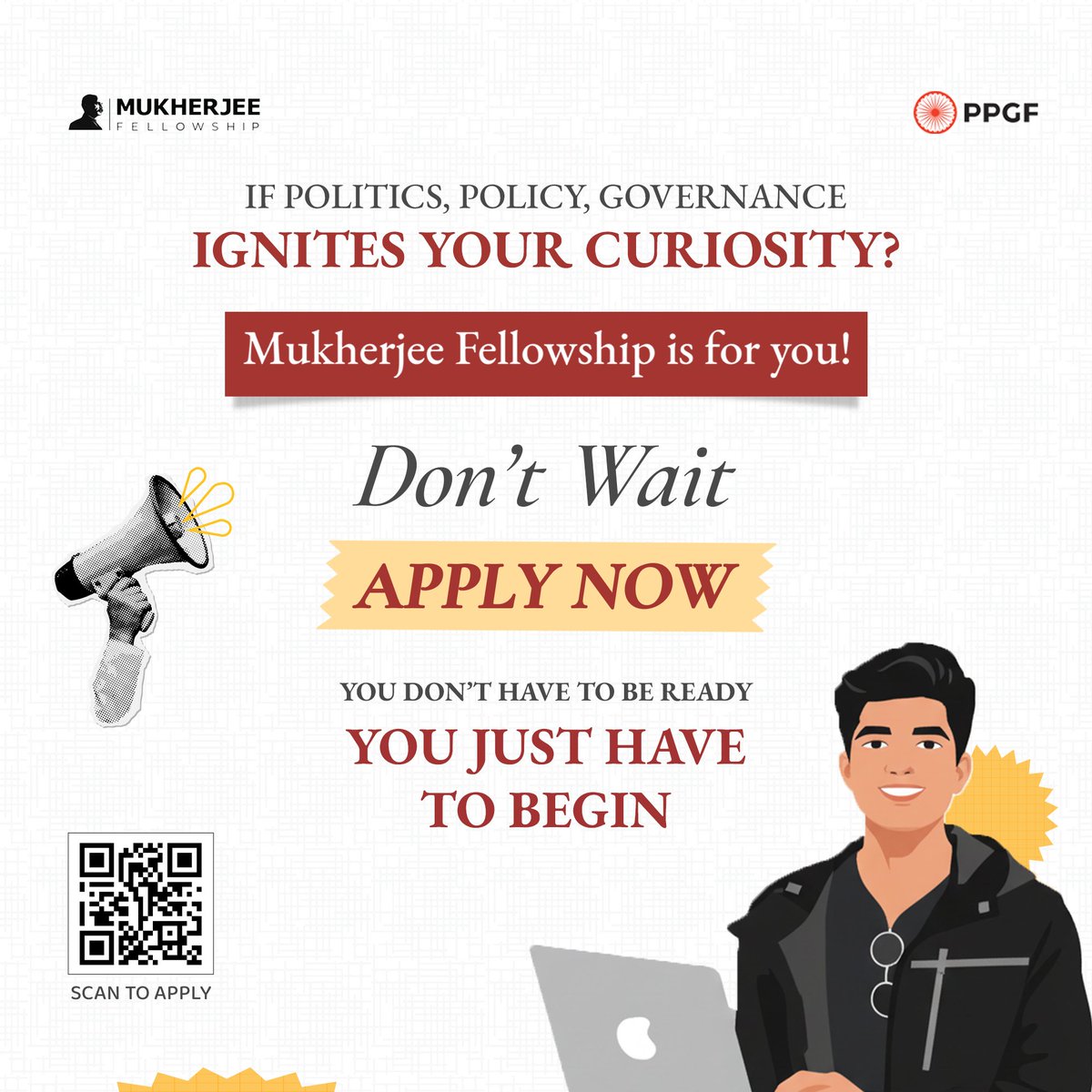 From wondering how the system works to becoming a part of it.
Apply. Begin. Lead.

#TheMukherjeeFellowship #Application #Policy #Governance #politics
