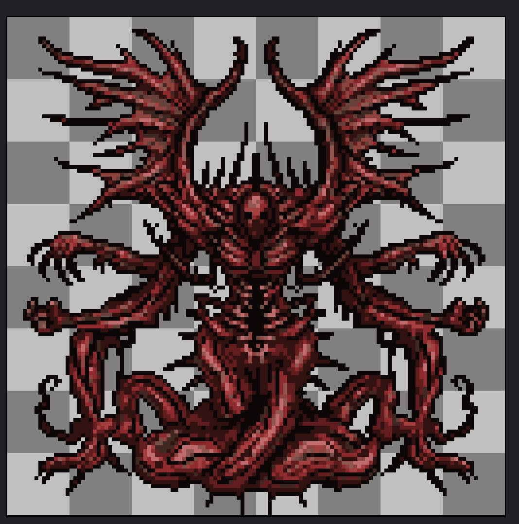 aproveitando que minha mesa de desenho ta guardada
#HEXATOMBE #ordemparanormalfanart #pixelart