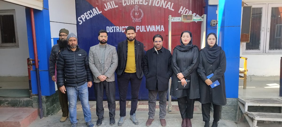 DlsaShopian's tweet photo. LADC team Shopian today visited Special Jail Correctional Home Pulwama to collect and verify data of undertrial prisoners under NALSA UTRC SOP 2026. Identified cases will be placed before the 1st UTRC Meeting 2026 for consideration, as per guidelines of the NALSA.
@Informationspn https://t.co/SCS268rWtL
