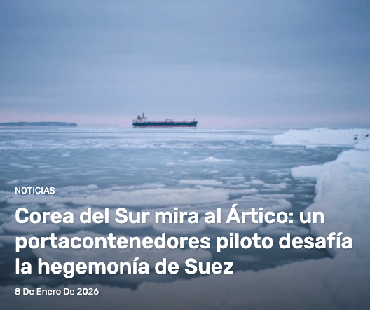 MasContainer's tweet image. 🅰️ #Newsletter diario:

Corea del Sur mira al Ártico: un #portacontenedores piloto desafía la hegemonía de #Suez

Seúl prepara una travesía experimental por la #Ruta Marítima del Norte pese al reciente fracaso chino

Esto y mucho más!!

Todo aquí: mailchi.mp/mascontainer/n…