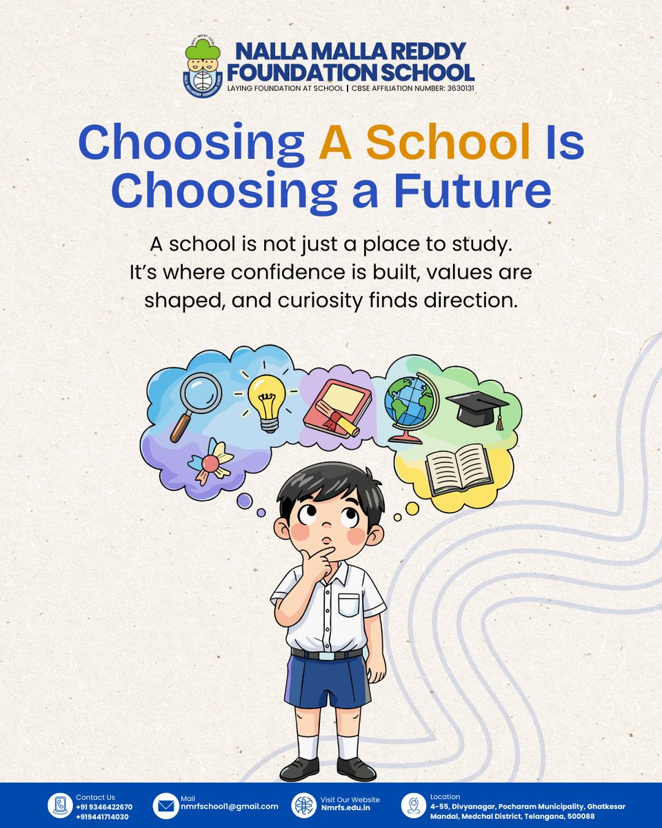 NMRFS_Official's tweet photo. Choosing a school is choosing a lifetime of possibilities. π±
At NMRFS, we nurture curiosity, build confidence, and shape valuesso every child grows into their best self. From Nursery to Class XII, learning here is safe, joyful, and purposeful. ππ
#AdmissionsOpen #nmrfs https://t.co/CUdjbGvnHg