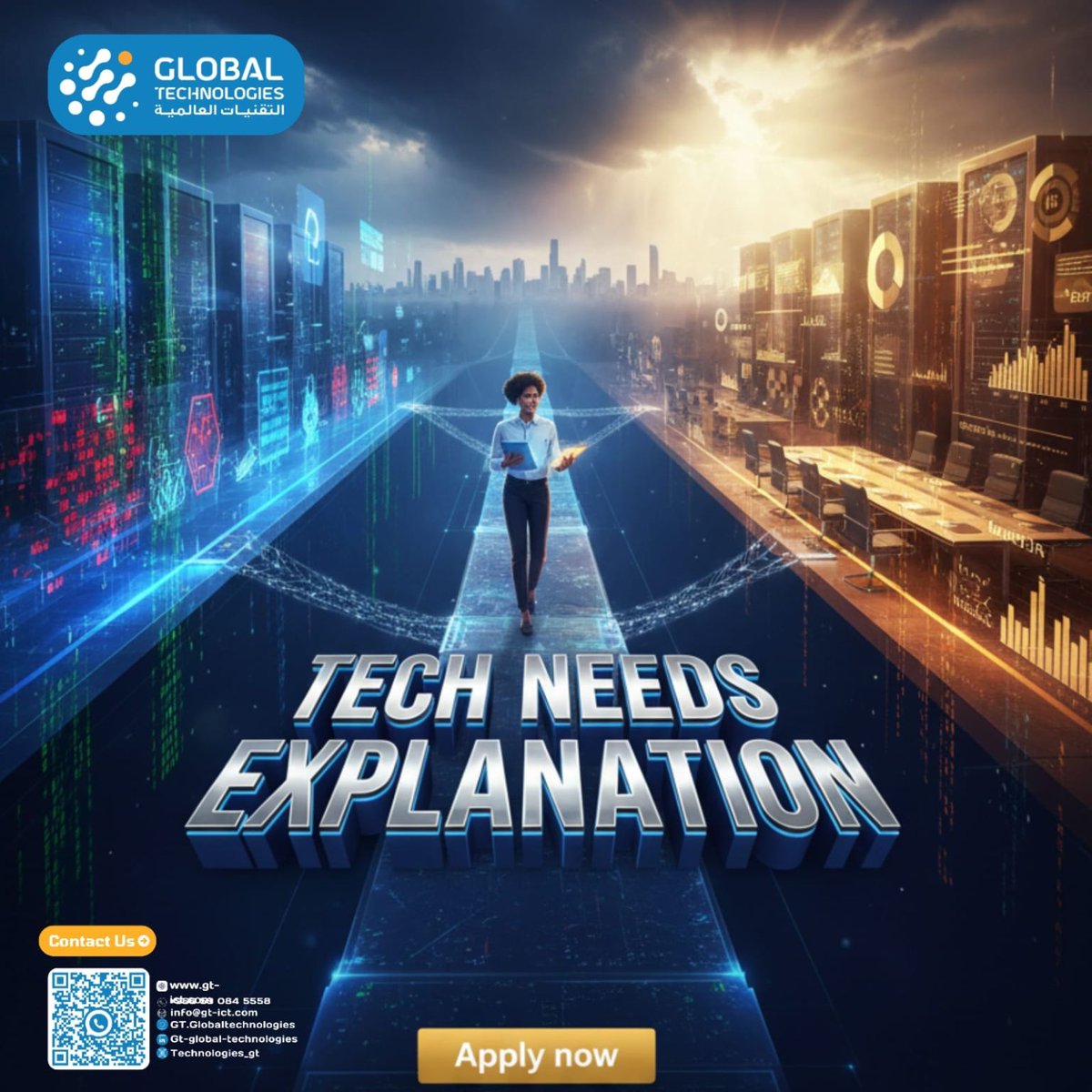 technologies_gt's tweet photo. التقنية القوية ما تكفي لوحدها، الأهم كيف تحوّلها لقيمة يفهمها العميل.
البرنامج التدريبي بقسم ما قبل البيع Pre-Sales
 في Global Technologies GT - التقنيات العالمية .
 موجه للي يجمع بين الشغف بالتقنية ومهارة التواصل.

لو تشوف نفسك حلقة الوصل بين غرفة السيرفرات وطاولة الاجتماعات، https://t.co/PIi0lT7YfR