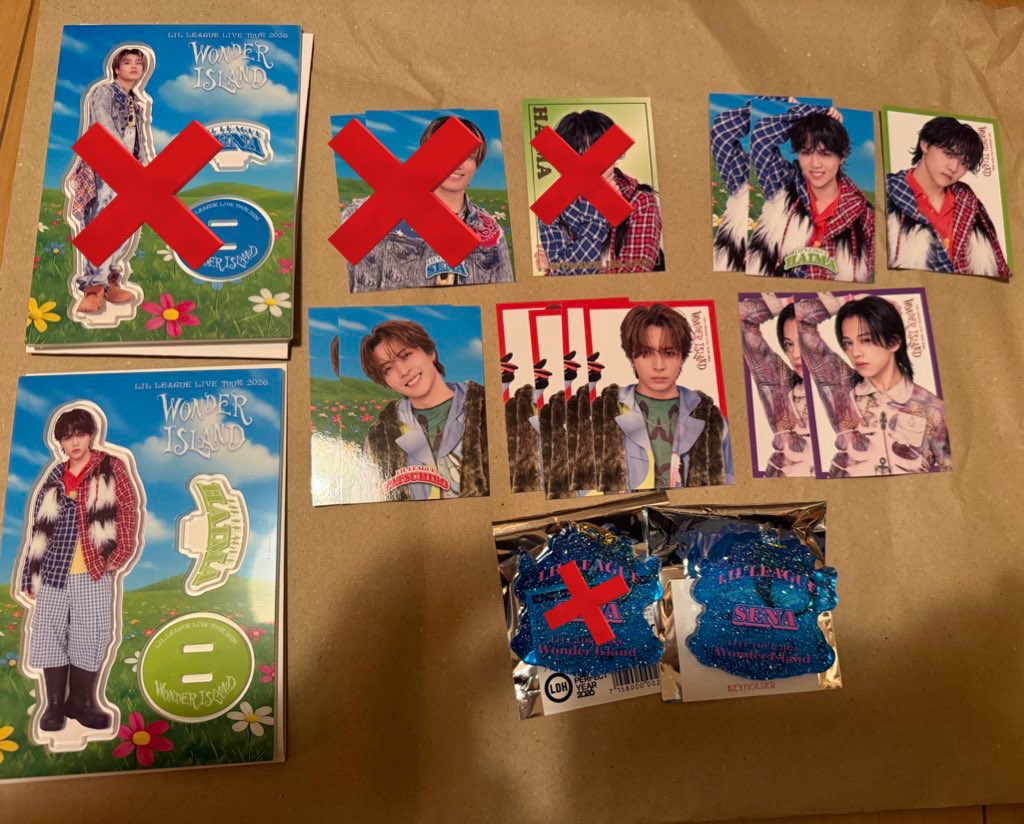 anri_m_a_j's tweet photo. LIL LEAGUE LIVE TOUR 2026 "Wonder Island" フォトカード　アクスタ　キーホルダー

譲⇨中村竜大、岩城星那、百田隼麻、
         難波碧空

求⇨
山田晃大(アクスタ、フォトカ、キーホルダー)
岡尾真虎(キーホルダー、フォトカ)

1/21ワンアイ愛知または郵送での交換。
お気軽にお声がけください。 https://t.co/uqnyQt5OIS
