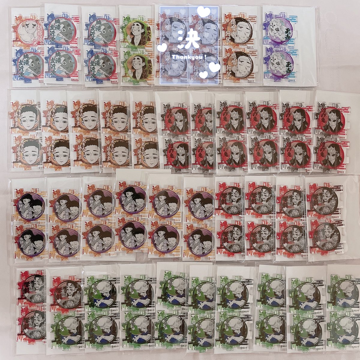 交換/譲渡】鬼滅の刃 原画展 つながる アクリルパズル コレクション 譲