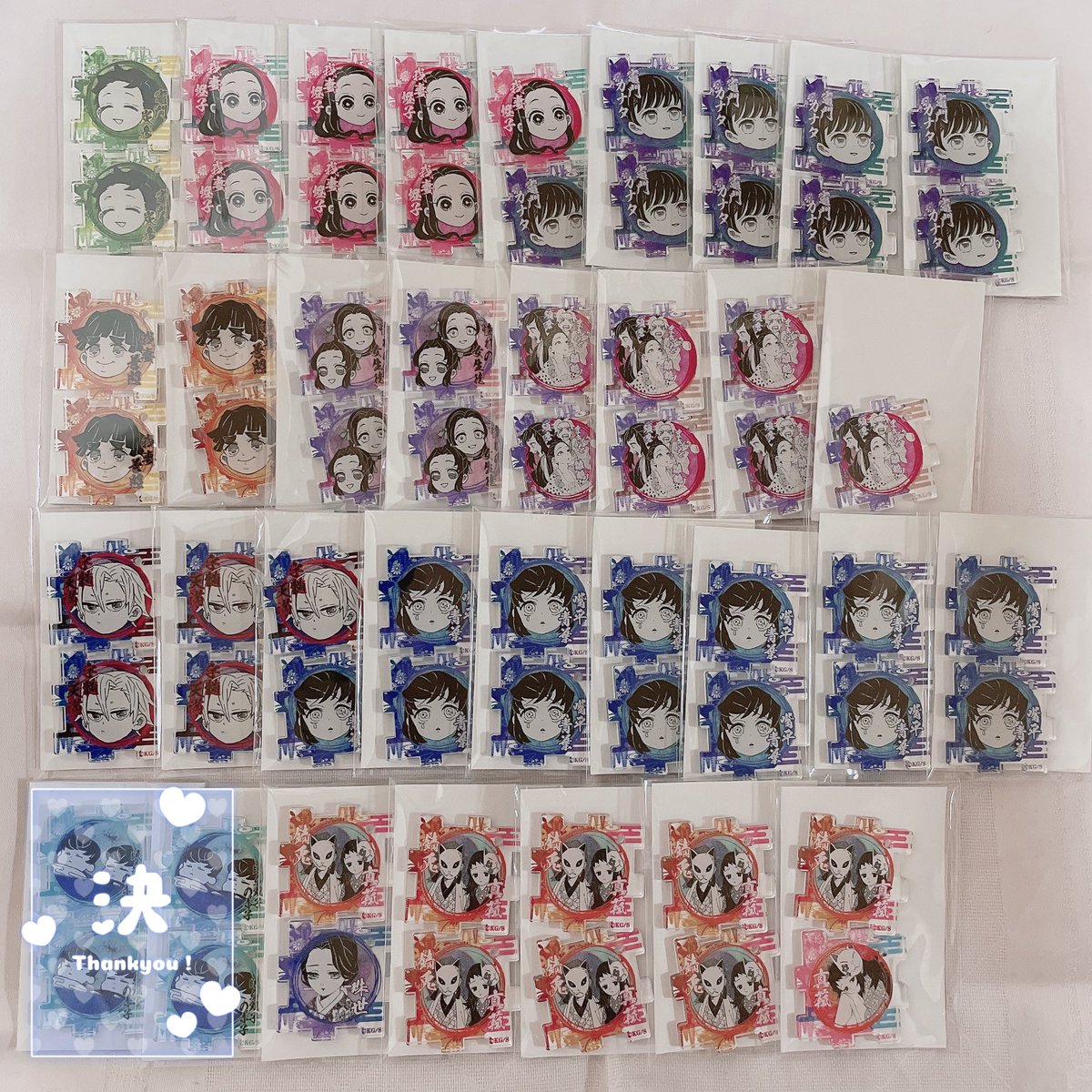 交換/譲渡】鬼滅の刃 原画展 つながる アクリルパズル コレクション 譲