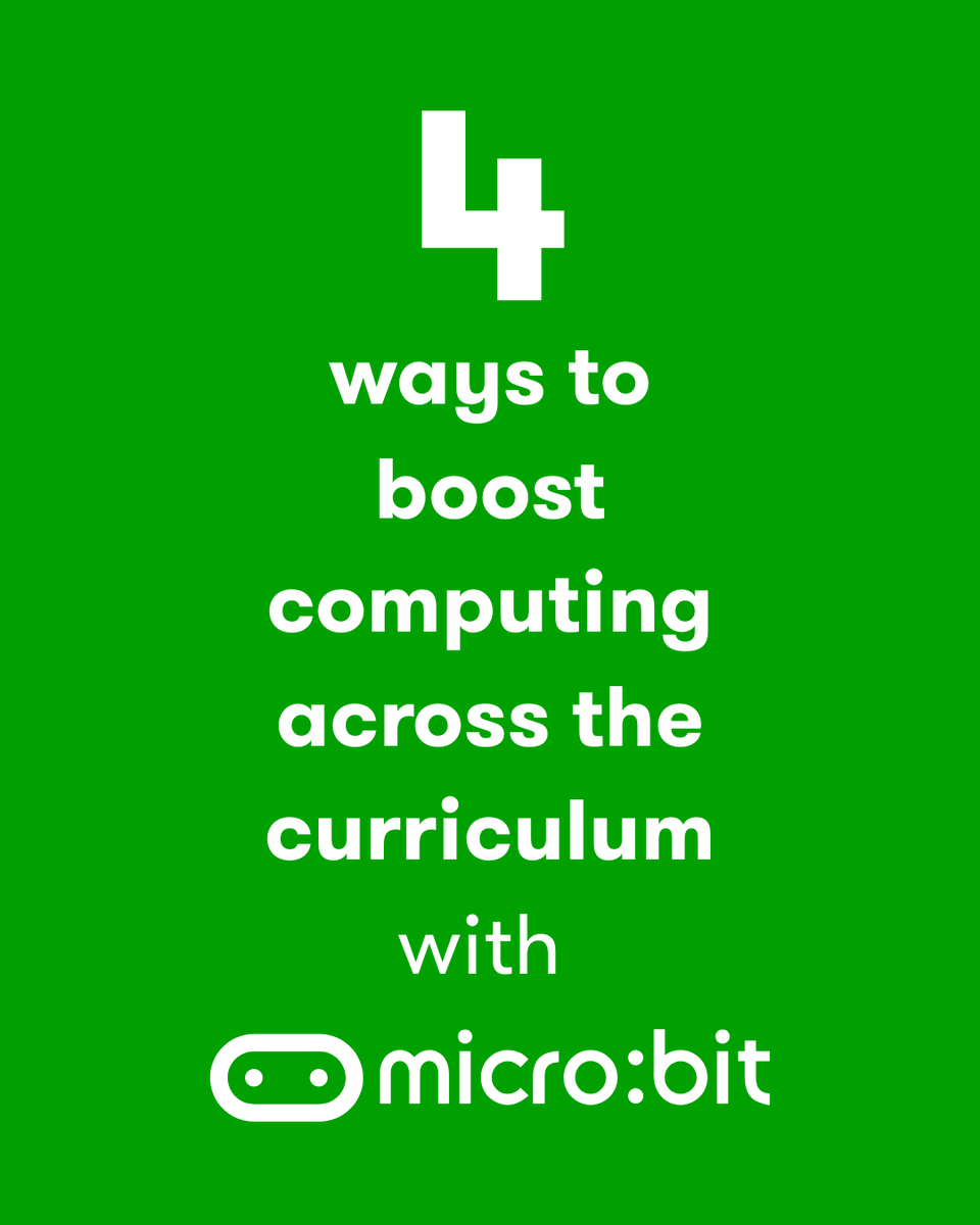 microbit_edu's tweet photo. ๐ฃ TEACHERS!
4 ways to boost computing across the curriculum with micro:bit ๐
From classroom-ready lessons to sustainability projects and science investigations - here are some practical resources from our partners ๐งตโฌ๏ธ
#microbit #PrimaryEducation #ComputingEducation https://t.co/nCyUulNoDF