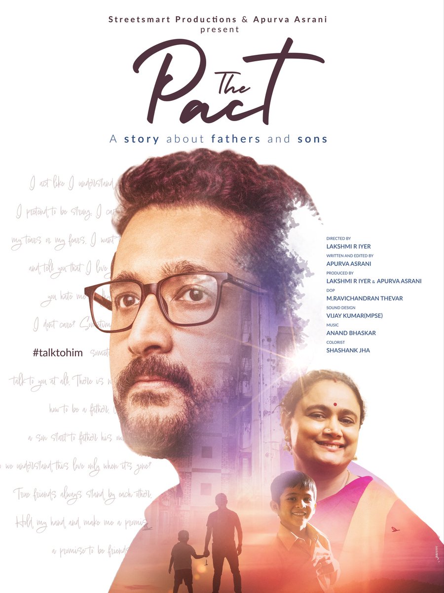 LakshmiRIyer's tweet image. Happy to share the first look and poster of The Pact — a quiet, honest story about family, memory, and the courage to face what we leave unsaid.

Trailer: 13 Jan 2026
Film: 21 Jan 2026
#ThePact #TalkToHim 
@Apurvasrani @renukash