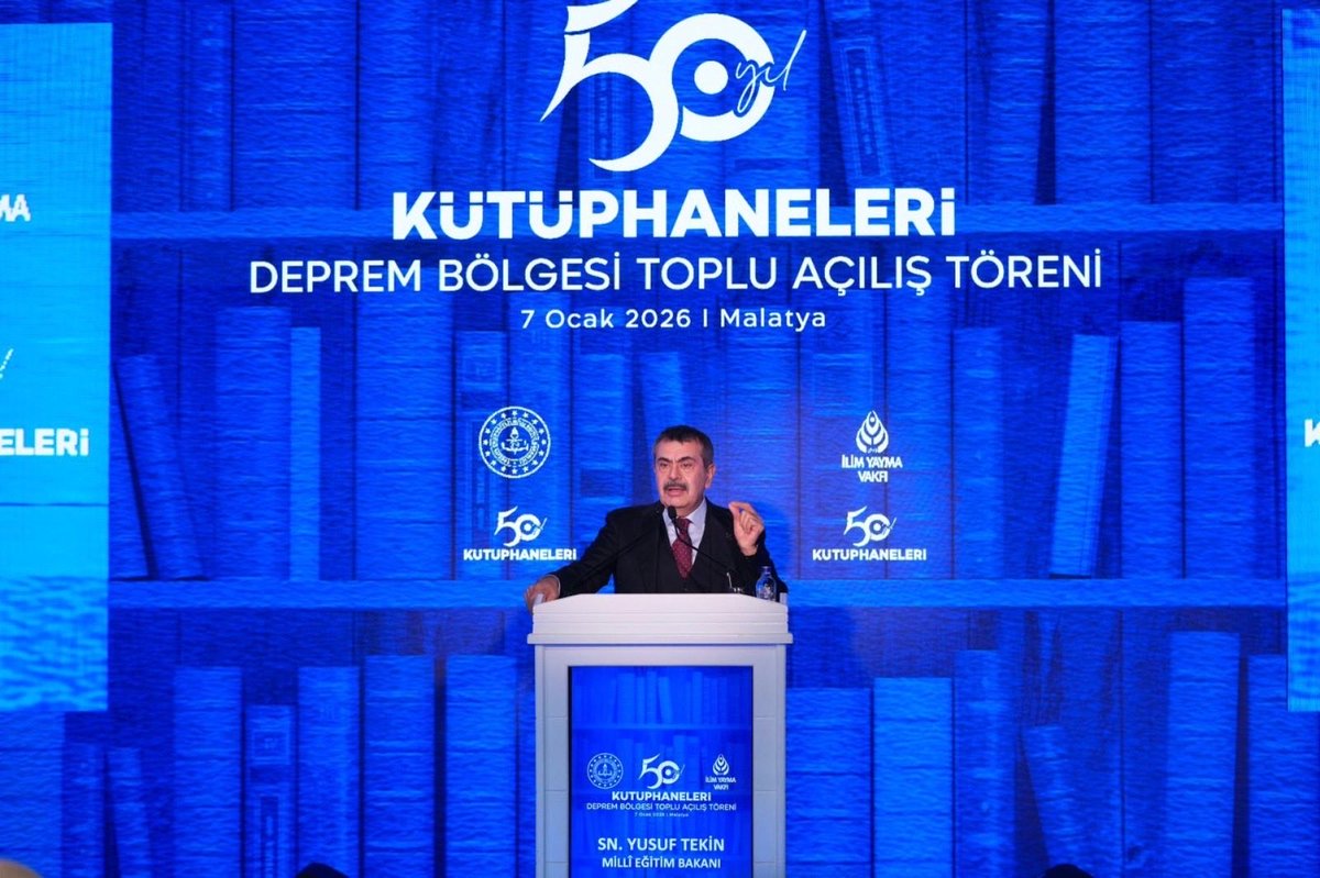 meb_dhgm's tweet photo. 📚 “50. Yıl Kütüphaneleri” Deprem Bölgesi Toplu Açılış Töreni Malatya’da gerçekleştirildi!

Bakanımız Sayın Yusuf Tekin’in himayelerinde, Genel Müdürlüğümüz koordinasyonunda ve İlim Yayma Vakfı iş birliğiyle yürütülen çalışmalar sonucunda 36 okula kütüphane kazandırıldı. 
Bu kütüphanelerde, öğrencilerin ders çalışabilecekleri ve araştırma yapabilecekleri alanlar oluşturulurken, 130 binden fazla kitap da öğrencilere ulaştırıldı. 
Öğrencilerin yaş gruplarına ve eğitim seviyelerine uygun şekilde düzenlenen kütüphaneler, okuma alışkanlığını teşvik etmeyi ve öğrenme süreçlerini desteklemeyi amaçlıyor.
👉🏻 https://t.co/E5NPoZ3zMP

@tcmeb @Yusuf__Tekin @omurfatih