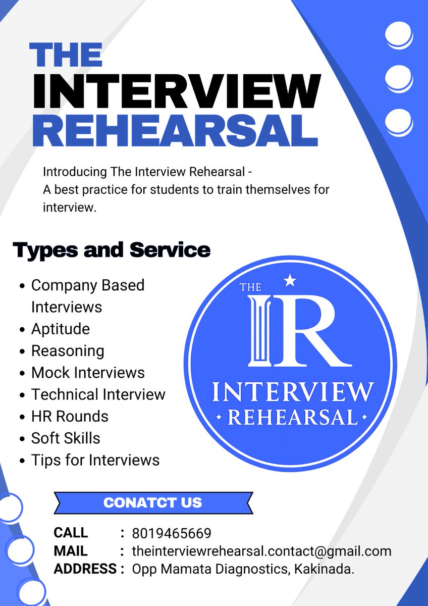 The_Interview__'s tweet photo. "The Interview Rehearsal"
"One step closer to your dream job"
a training service designed to help students prepare for professional job interviews.
Best practice for students to train themselves for interview.
#theinterviewrehearsal
#jobinterview
#practiceinterview
#mockinterview https://t.co/qpyoFjq30K