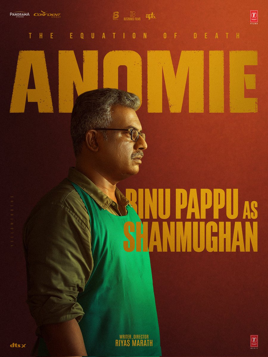 KumarMangat's tweet photo. He reads the dead,
because he knows what death looks like
Binu Pappu as Shanmughan
Welcome to the World of #Anomie – The Equation of Death
In Cinemas | January 30, 2026
Starring
@Bhavana & @Rahman
Written & Directed by @Riyas Marath
#Anomie #Bhavana #RahmanActor https://t.co/1t0cvn09qW