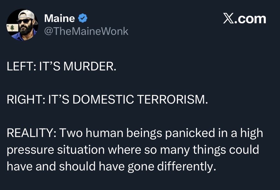 Shooting someone who is unarmed from 5 feet away, 3 times in the head, while they are driving away from you at 5MPH is not panicking, it is Murder.