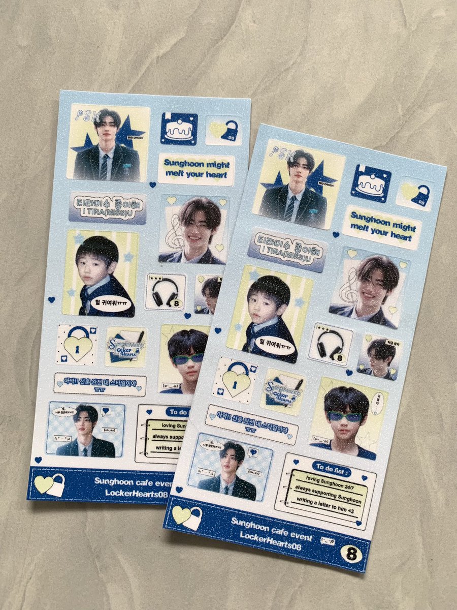 HeartInLocker's tweet image. hi teman-teman! 

admin ada kirim email kepada pembeli PO SLH Kit Set Locker terkait perubahan bahan sticker, yang semula adalah Sticker UV Transparent, diubah menjadi sticker glitter. mohon konfirmasinya ke dm admin ya! terima kasih ♥️

berikut contoh stickernya