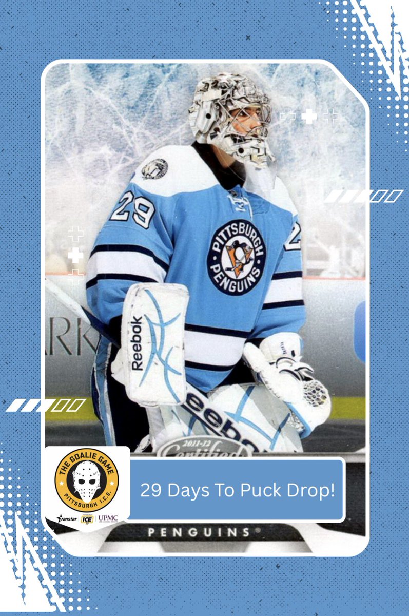 IcePittsburgh's tweet image. 29 days until we drop the puck on our 2nd annual Goalie Game! 🌸

Transtar | @UPMC 

Join us: bit.ly/3YpUb2w