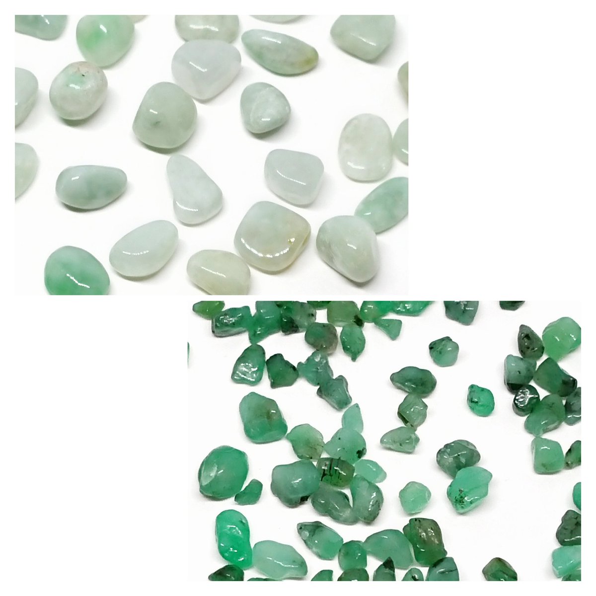 ◇サイズとカラーが選べる◇ 本翡翠×エメラルドのリング グリーンの