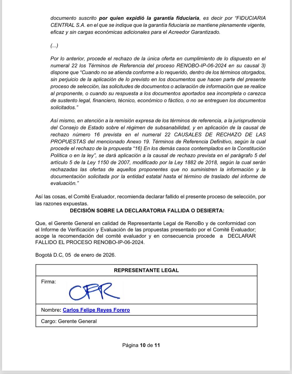 Danielbricen's tweet image. Hace 20 meses denuncié en el Concejo graves irregularidades en la adjudicación de los dos lotes comerciales más importantes en San Victorino. Varios funcionarios del gobierno Galán me señalaron se mentiroso. 

20 meses después declaran desierto el proceso basados en mi denuncia.