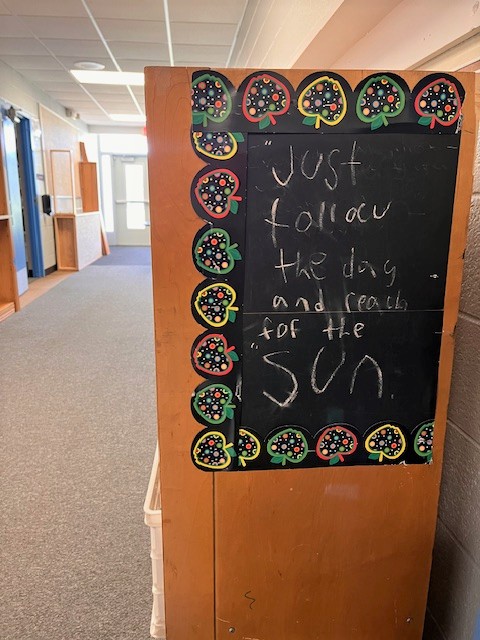 Good advice from one of our elementary students!